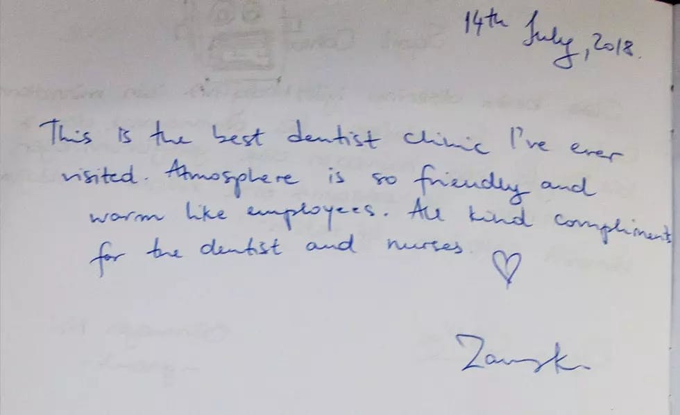 dent hospital turkey testimonials